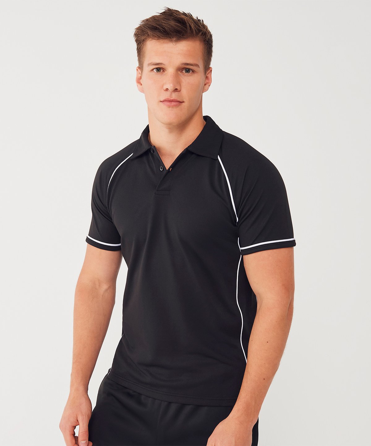 Piped performance polo 1 Piped performance polo