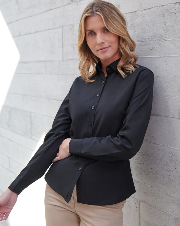 Womens long sleeve cotton-feel Coolplus® shirt