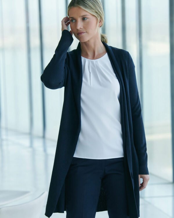 Women's longline open cardigan