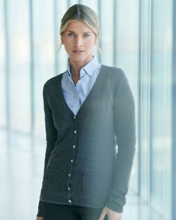 Women's v-button cardigan