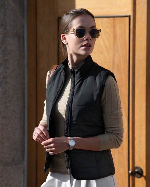 Womens Hudson  horizontal quilted gilet