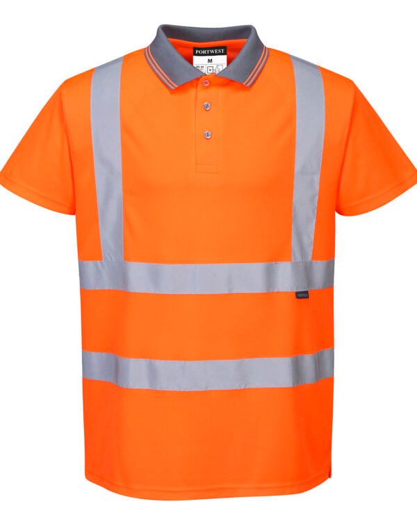 Hi-vis short sleeved polo (S477/RT22)