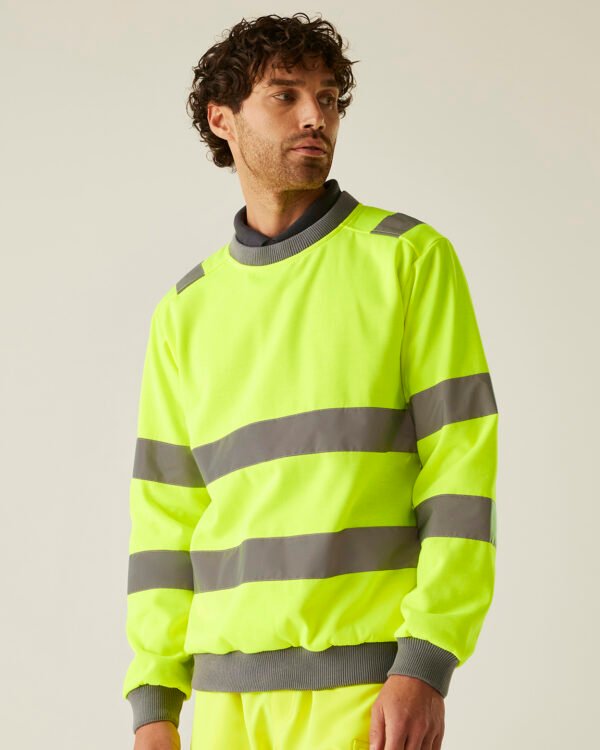 Hi-vis Pro contrast crew neck sweatshirt