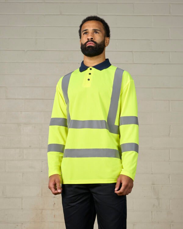 High visibility long sleeve polo