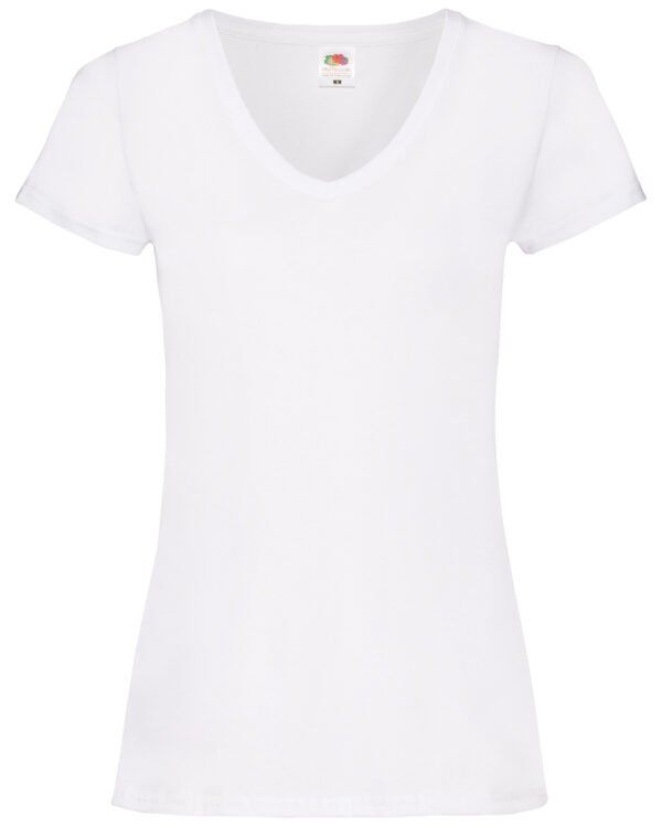 Women's valueweight v-neck T White